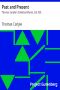 [Gutenberg 26159] • Past and Present / Thomas Carlyle's Collected Works, Vol. XIII.